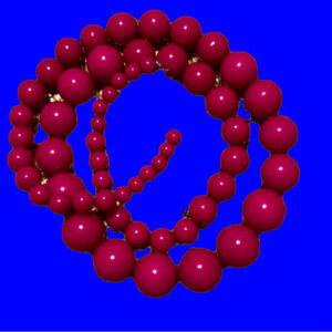 𝅺MAGENTA Bead Necklace